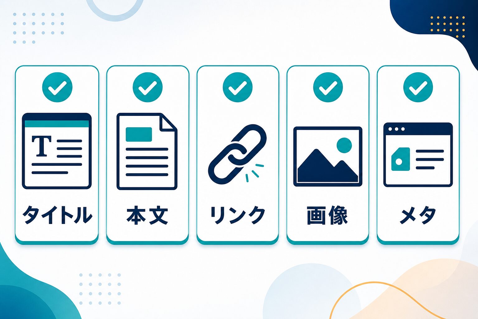 タイトル本文リンク画像メタを公開前に確認するチェックリスト