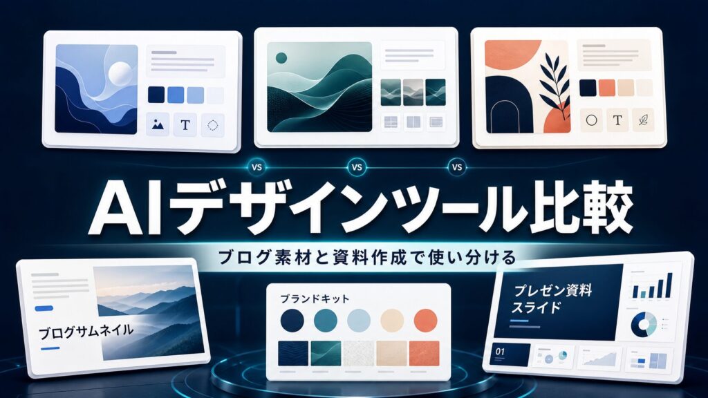 AIデザインツール比較のタイトル入りアイキャッチ画像