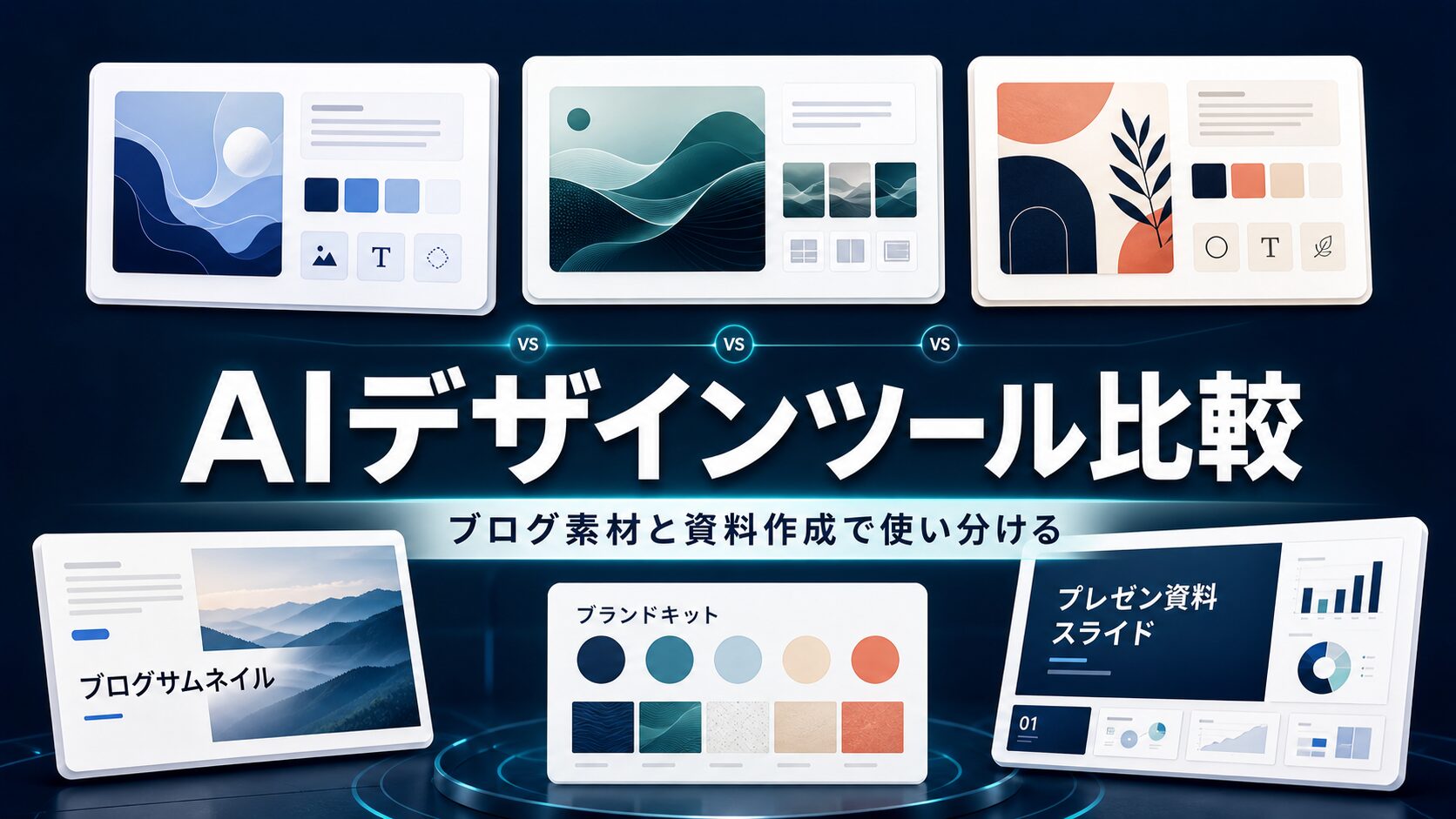 AIデザインツール比較のタイトル入りアイキャッチ画像