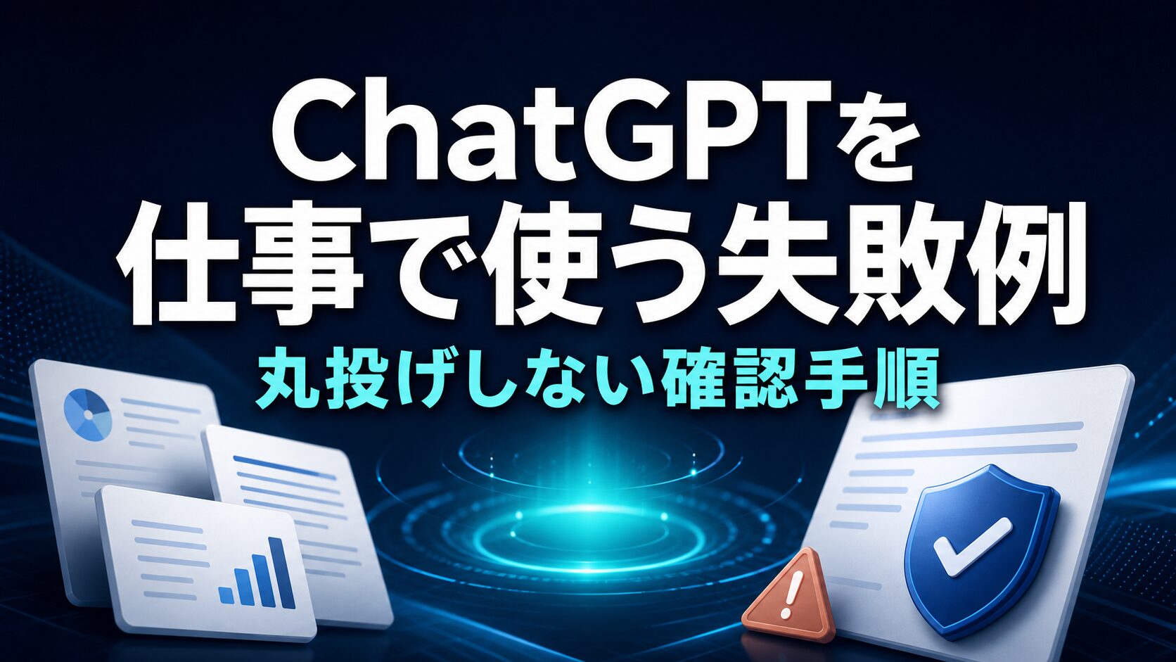 ChatGPTを仕事で使う失敗例を示すAI Study Logのサムネイル