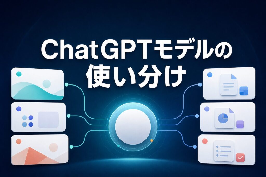 ChatGPTモデルの使い分けを示すAI Study Logのアイキャッチ画像